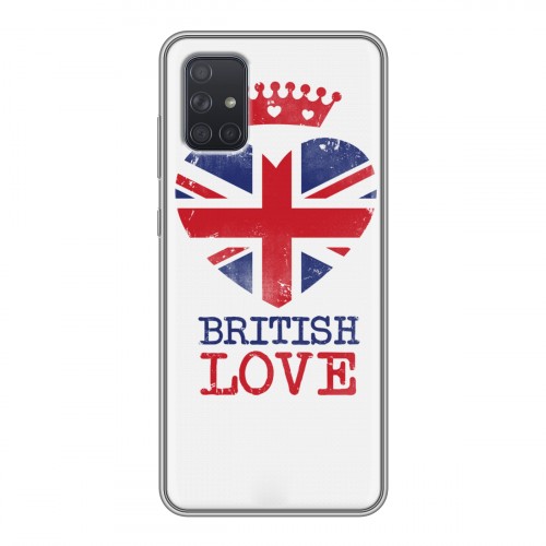 Дизайнерский силиконовый чехол для Samsung Galaxy A71 British love