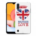 Дизайнерский силиконовый чехол для Samsung Galaxy M01 British love