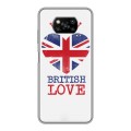 Дизайнерский силиконовый с усиленными углами чехол для Xiaomi Poco X3 British love