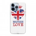 Дизайнерский силиконовый чехол для Iphone 13 Pro British love