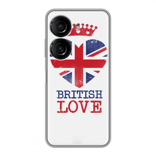 Дизайнерский силиконовый чехол для ASUS ZenFone 9 British love