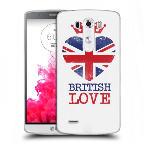 Дизайнерский пластиковый чехол для LG G3 (Dual-LTE) British love