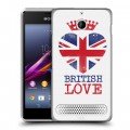 Дизайнерский силиконовый чехол для Sony Xperia E1 British love