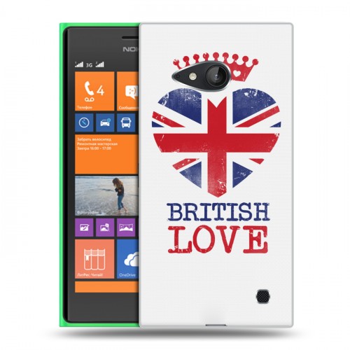 Дизайнерский пластиковый чехол для Nokia Lumia 730/735 British love