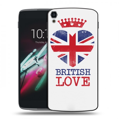 Дизайнерский пластиковый чехол для Alcatel One Touch Idol 3 (5.5) British love