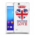 Дизайнерский пластиковый чехол для Sony Xperia C4 British love