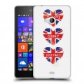 Дизайнерский пластиковый чехол для Microsoft Lumia 540 British love