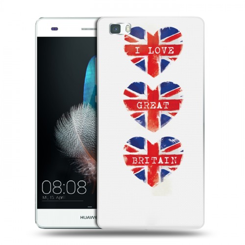 Дизайнерский пластиковый чехол для Huawei P8 Lite British love