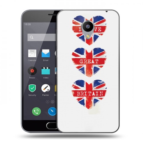 Дизайнерский пластиковый чехол для Meizu M2 Note British love