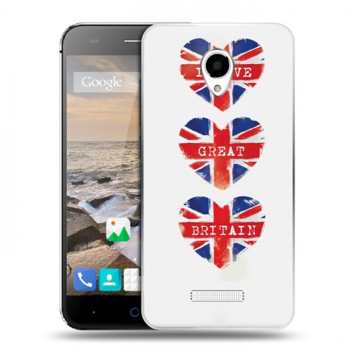 Дизайнерский силиконовый чехол для Micromax Canvas Spark British love