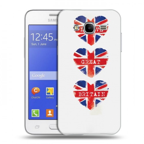 Дизайнерский силиконовый чехол для Samsung Galaxy J7 British love