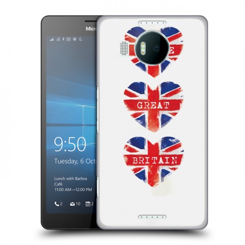 Дизайнерский пластиковый чехол для Microsoft Lumia 950 XL British love