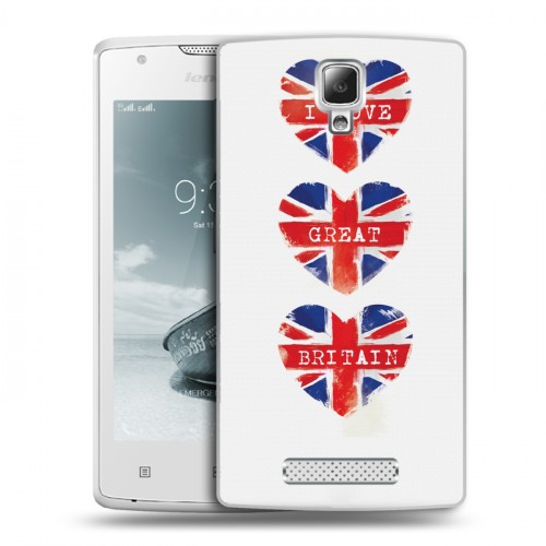 Дизайнерский пластиковый чехол для Lenovo A1000 British love