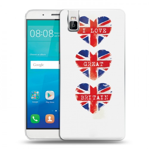 Дизайнерский пластиковый чехол для Huawei ShotX British love