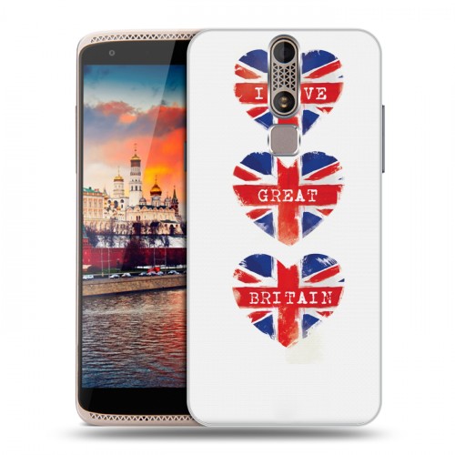 Дизайнерский пластиковый чехол для ZTE Axon Mini British love