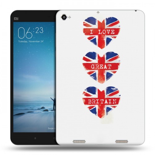 Дизайнерский силиконовый чехол для Xiaomi Mi Pad 2 British love