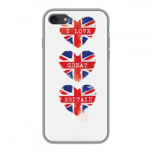 Дизайнерский силиконовый чехол для Iphone 7 British love