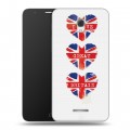 Дизайнерский пластиковый чехол для Alcatel Pop 4 Plus British love