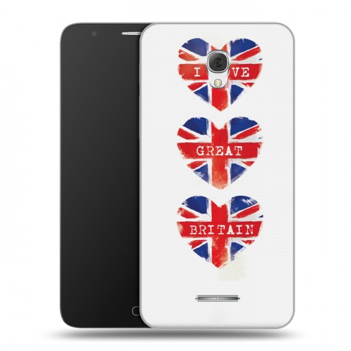 Дизайнерский пластиковый чехол для Alcatel Pop 4 Plus British love