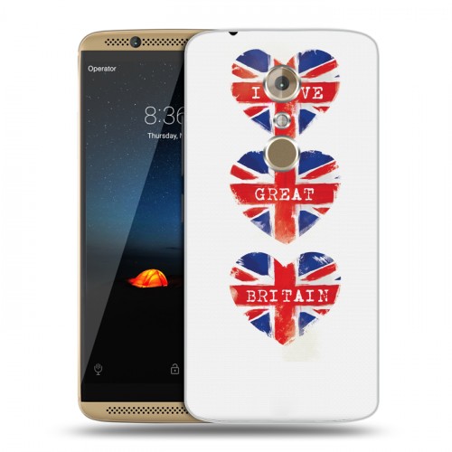 Дизайнерский пластиковый чехол для ZTE Axon 7 British love