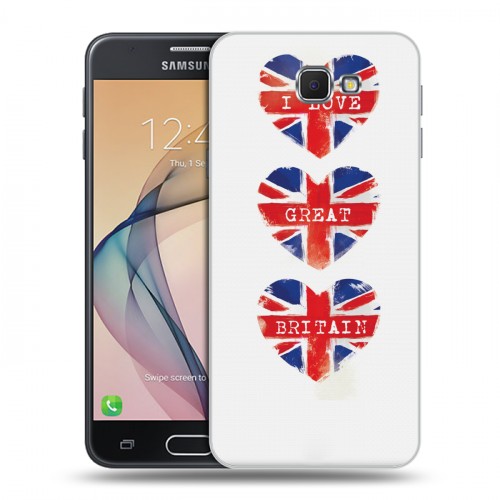 Дизайнерский пластиковый чехол для Samsung Galaxy J5 Prime British love