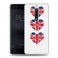 Дизайнерский пластиковый чехол для Nokia 5 British love