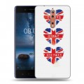 Дизайнерский пластиковый чехол для Nokia 8 British love