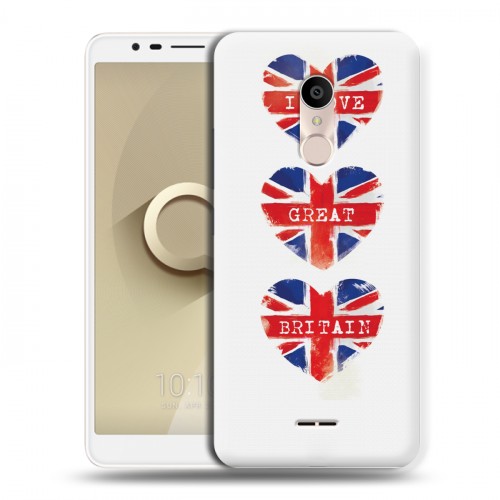 Дизайнерский силиконовый чехол для Alcatel 3C British love