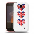 Дизайнерский пластиковый чехол для Nokia 1 British love