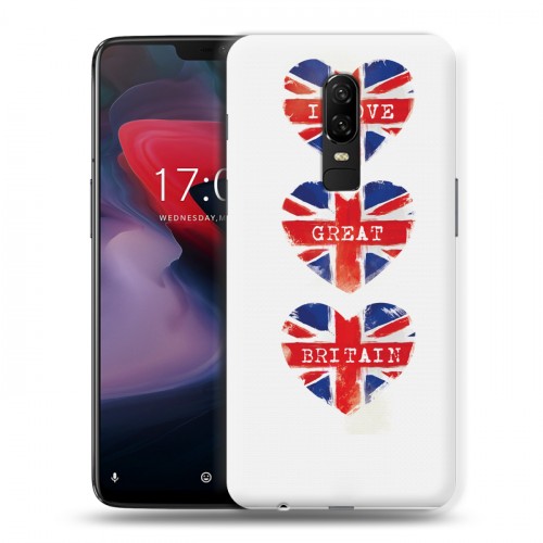 Дизайнерский пластиковый чехол для OnePlus 6 British love