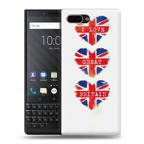 Дизайнерский пластиковый чехол для BlackBerry KEY2 British love