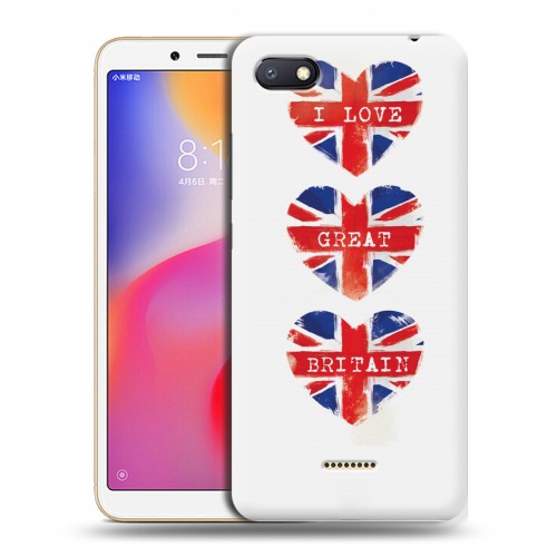 Дизайнерский пластиковый чехол для Xiaomi RedMi 6A British love