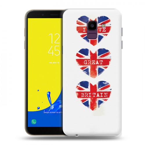 Дизайнерский пластиковый чехол для Samsung Galaxy J6 British love