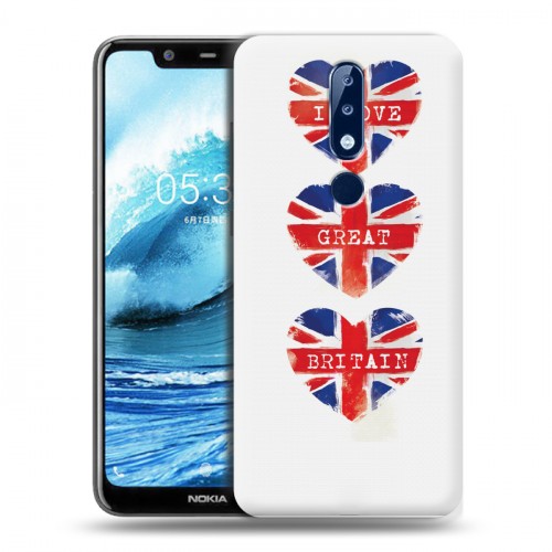 Дизайнерский силиконовый чехол для Nokia 5.1 Plus British love