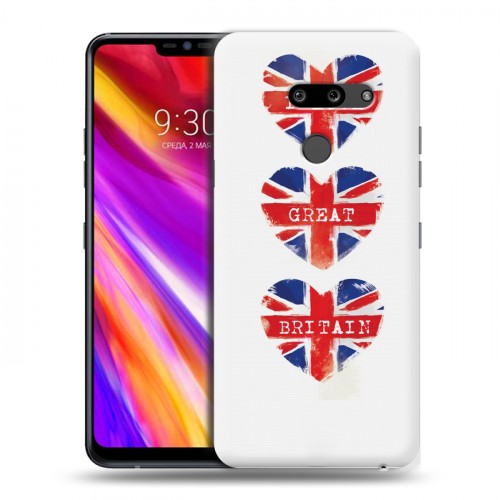 Дизайнерский пластиковый чехол для LG G8 ThinQ British love