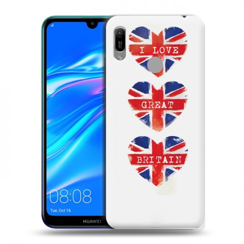 Дизайнерский пластиковый чехол для Huawei Y6 (2019) British love
