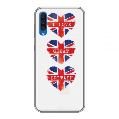 Дизайнерский силиконовый чехол для Samsung Galaxy A50 British love