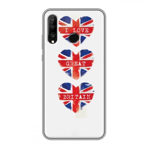 Дизайнерский силиконовый чехол для Huawei P30 Lite British love