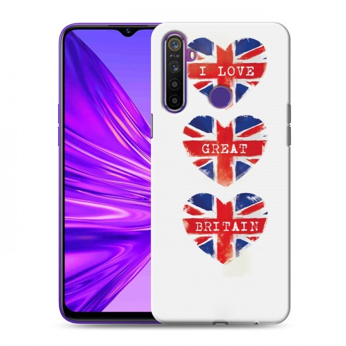 Дизайнерский силиконовый чехол для Realme 5 British love