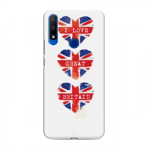 Дизайнерский силиконовый с усиленными углами чехол для Huawei Honor 9X British love