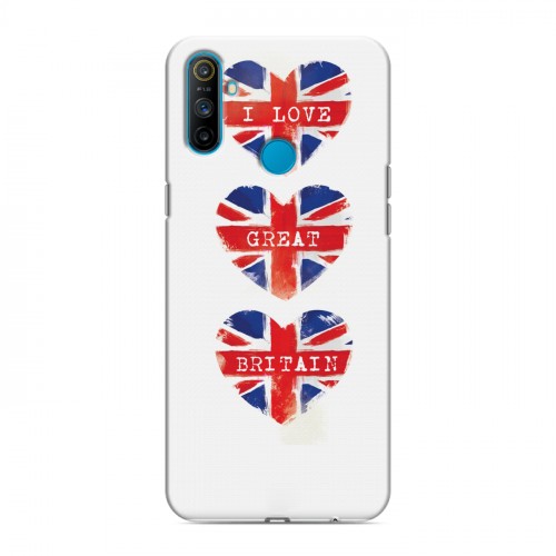 Дизайнерский пластиковый чехол для Realme C3 British love