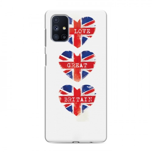 Дизайнерский силиконовый с усиленными углами чехол для Samsung Galaxy M51 British love