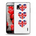 Дизайнерский пластиковый чехол для LG Optimus G British love