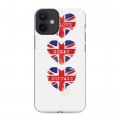 Дизайнерский силиконовый с усиленными углами чехол для Iphone 12 Mini British love