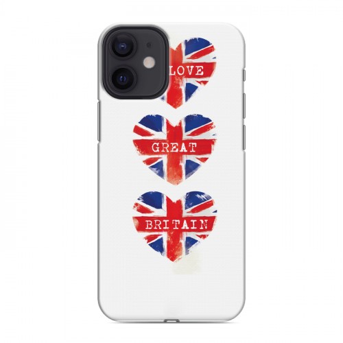 Дизайнерский силиконовый с усиленными углами чехол для Iphone 12 Mini British love