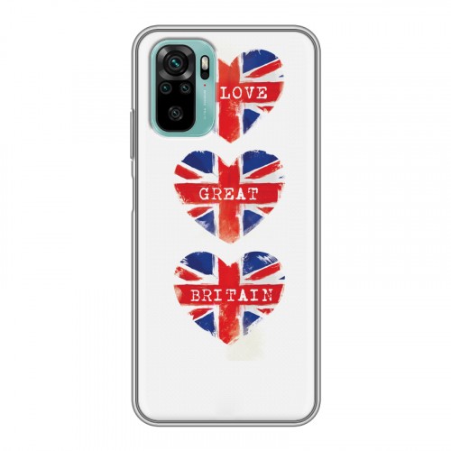 Дизайнерский силиконовый чехол для Xiaomi RedMi Note 10 British love