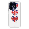 Дизайнерский силиконовый с усиленными углами чехол для Tecno Spark 10 Pro British love