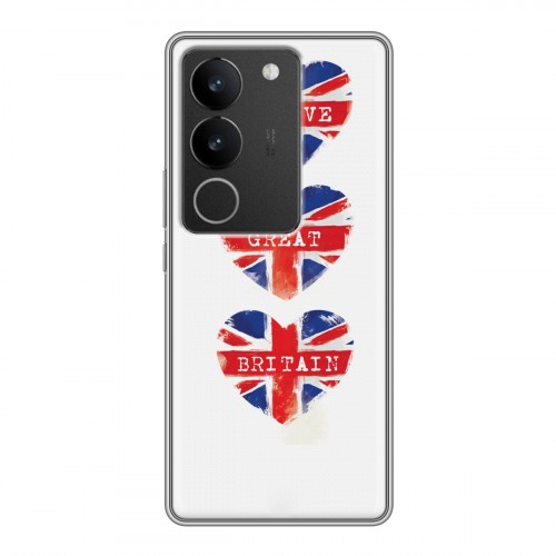 Дизайнерский силиконовый чехол для Vivo S17 British love