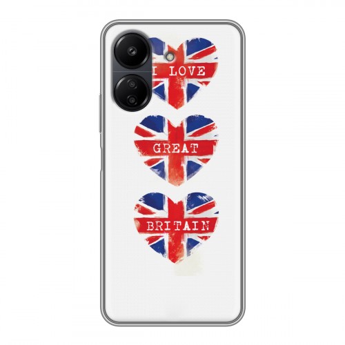 Дизайнерский силиконовый чехол для Xiaomi Poco C65 British love