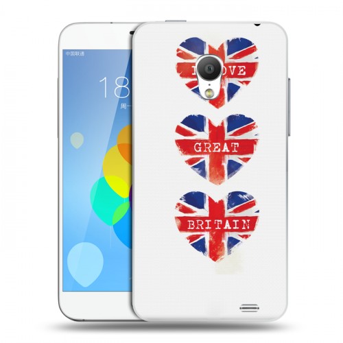 Дизайнерский силиконовый чехол для  Meizu MX3 British love